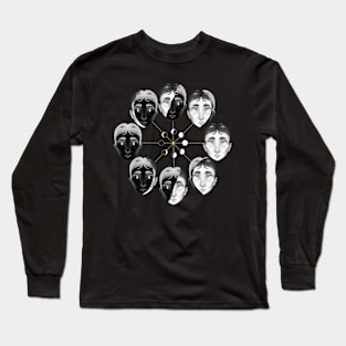 The Moon and Her Phases Long Sleeve T-Shirt